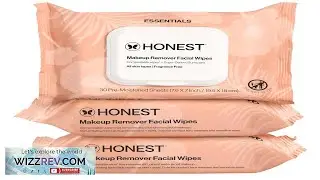 Honest Beauty Fragrance Free Cleansing Makeup Remover Facial Wipes Plant Based