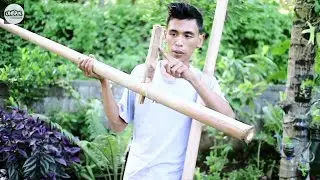 bamboo toys - bamboo craft ideas PRIMITIVE TECHNOLOGY | mainan dari bambu sangat simpel