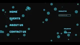 Menu-bar with gsap and particles-js|HTML & CSS
