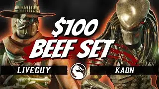 KAON vs LIVEGUY &ndash; $100 FT10 GRUDGE MATCH Gets HEATED! (MKX Beef Set)