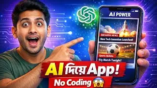 মোবাইল দিয়ে AI ব্যবহার করে নিউজ অ্যাপ বানান | No Coding App Development Bangla 