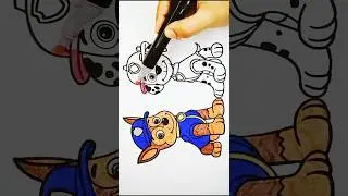 Раскраски Щенячий патруль для детей, 44 #детскаяживопись #раскраски #рисунок