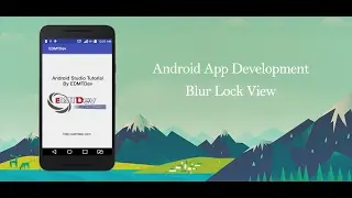 Android Studio Tutorial - Blur Lock View