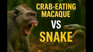 Crab-Eating Macaque vs Snake | Monkey vs Serpent