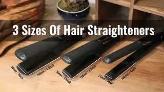 Hair Straightener Plate Comparison: Trying out Three Different Sizes!