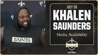 Khalen Saunders on fit in scheme, run defense | Saints Training Camp 2025