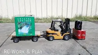 RC heavy-duty forklift power demonstration