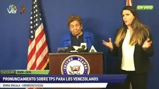 EE.UU. - Congresistas dem&oacute;cratas celebran aprobaci&oacute;n del TPS para venezolanos -  VPItv