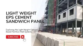 Light Weight EPS Cement Sandwich Panel |  Light Partition Wall Fiber Cement Board