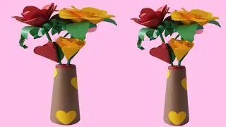Amazing Flower and Vase Ideas from Waste Materials | Sadi Craft Ideas