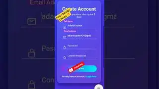 Gradient Signup Form UI Design Tutorial | Figma #video #shorts #blog #shortsfeed  #coding