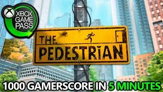 The Pedestrian - 1000 Gamerscore in 5 Minutes - Achievement Walkthrough on Xbox Game Pass w/ Debug