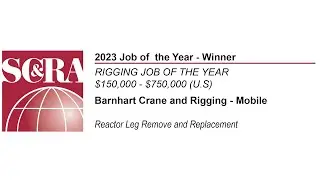SC&RA Job of the Year | Rigging of the Year - Mobile