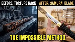 Never Seen Rust Like This &mdash; Destroyed Torture Device Became Samurai Blade (Impossible Method)