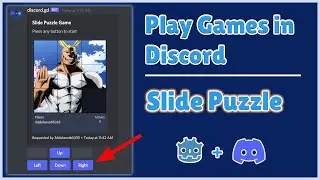 Play Godot Game in Discord! | Slide Puzzle | WASD Buttons | Discord.gd | Godot