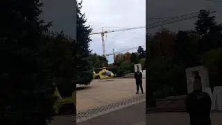 Air rescue helicopter taking off.  #helicopter#takeoff