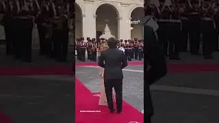 Milei fue recibido por Meloni en Roma
