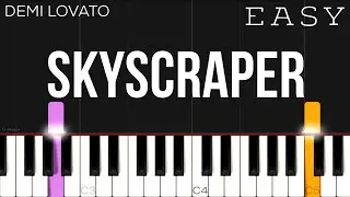 Demi Lovato - Skyscraper | EASY Piano Tutorial