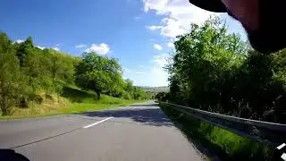 Downhill on footbike at speed 66 km/h