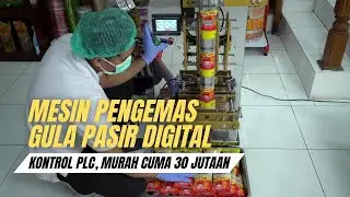 Mesin Pengemas Gula Pasir Digital, Kontrol PLC, Murah Cuma 30 Jutaan