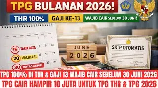 JADWAL TERBARU PENCAIRAN TPG THR. TOTAL TPG THR DAN TPG JANUARI 2026 HAMPIR 10 JUTA | AL KHOLIF