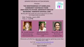 THE INDEPENDENCE AT HOME COMMUNITY OUTREACH TEAM -                             SINAI HEALTH SYSTEM