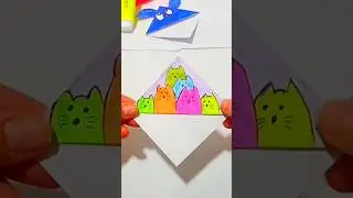 Paper corner bookmark 📚✨#paper #bookmark #cornerbookmark #papercraft #diy #asmr #shorts