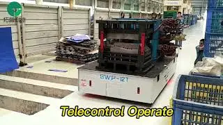 12 Tons Transfer Trackless Cart, Electric Steerable Mold Handing Trolley