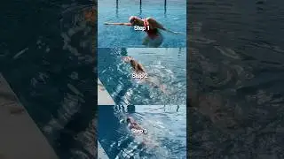 Freestyle basics in 4 steps. How to swim freestyle. Arm stroke in freestyle. Swim basics.