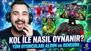OHAA!! KOL İLE EFOOTBALL MOBILE OYNAMA GELDİ! 😱 NASIL BAĞLANIR? TÜM PAKETLERİ AÇIP DENEDİM!
