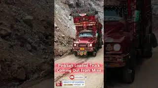 PinkSalt Loaded Truck 🚚 Coming Out From Salt Mine #viral #shorts 😘 😘