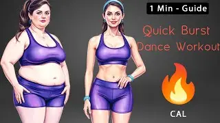 1 Min :  Quick Burst Dance Workout: Get Sweaty in Just 5 Minutes!