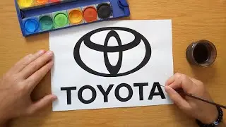 Как нарисовать логотип TOYOTA 2025