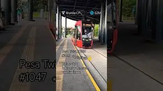 Pesa Twist 2017N #1047  | #gzm #katowice #tram #bus #2025 #pesa #twist