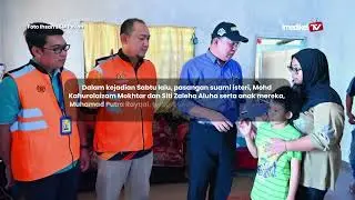 DUA BERADIK KEHILANGAN TIGA AHLI KELUARGA, JKM PAHANG HULUR BANTUAN RM2,000