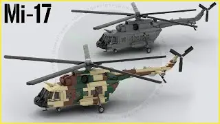 Легендарный вертолет Ми-17, построенный из LEGO в масштабе 1:35!
