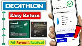 How to return Decathlon poudect & refund money . Decathlon se order return kaise karen.