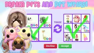 Trading for My DREAM Pets & RARE Pet Wears! | Roblox Adopt Me Successful Trades | Riivv3r