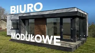 Nowoczesne BIURO MODUŁOWE 60m2 - montaż i wnętrze