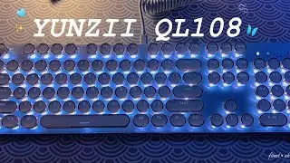 YUNZII QL108 | unboxing, typing test, linear vs tactile switches 🌨️🫧✨