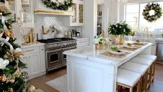 Elevating CHANEL Christmas Aesthetics At Home | Chic White And Gold Holiday Decor Ideas