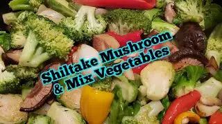 STIR FRY SHITAKE MUSHROOMS AD VEGETABLES... #DHANGBROWN