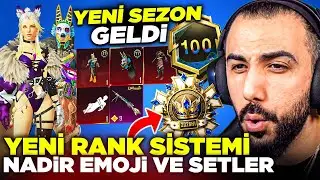 SEZON 17 GELDİ!! 😱 YENİ RANK SİSTEMİ, DESTANSI SETLER VE NADİR EMOJİ EFSANE! | PUBG MOBILE