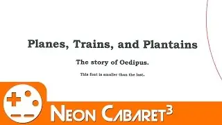 BEST. ESSAY. EVER. | Planes Trains and Plantains | Neon Cabaret