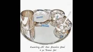 Stainless Steel 6 Pc Dinner Set | Best Quality