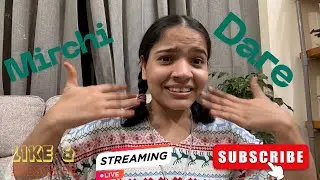 Mirchi Dare in live 😱😱😱#livestream #dare 