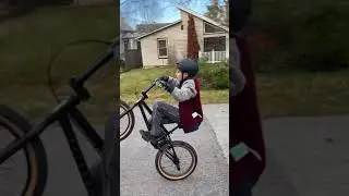 Wheelies on 20 inch bmx