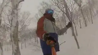 First tracks Niseko.