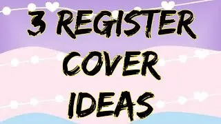 3 Register Cover Decoration Ideas | 3 Attendance Register Decoration Design |