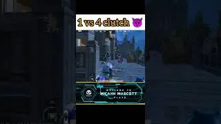 Bgmi 1 vs 4 Clutch😈| Solo vs Squad #1vs4clutch #trending